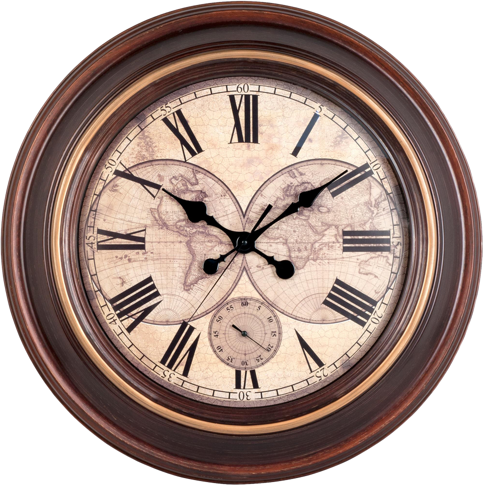 Vintage Wall Clock Png (1000x1000), Png Download