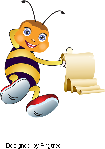 Cute Cartoon Bee, Cartoon Vector, Bee Vector, Cartoon - Drawing (800x800), Png Download