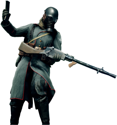 Battlefield 1 Soldier Png (424x600), Png Download