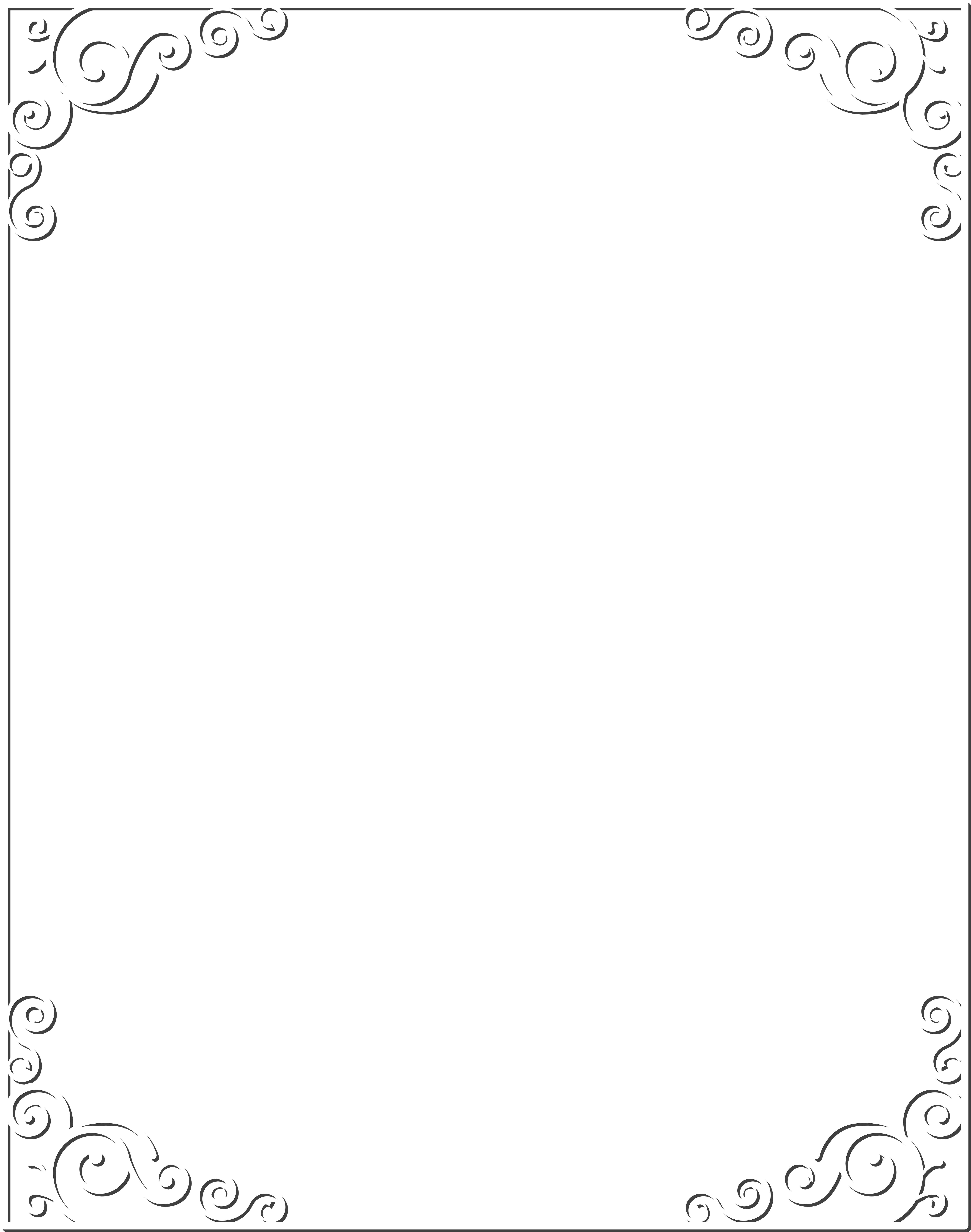 White Border Png (6305x8000), Png Download