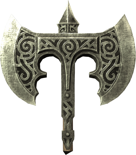 Download - Battle Axe Head (559x634), Png Download