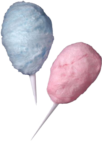 25 Cotton Candy Cones - Cotton Candy On Cones (355x480), Png Download