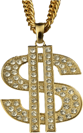 Download - Thug Life Necklace Transparent Background (500x600), Png Download