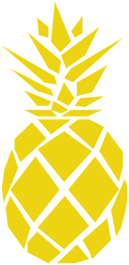 Golden Pineapple Photography Picture - Yellow Pineapple Clip Art (317x600), Png Download