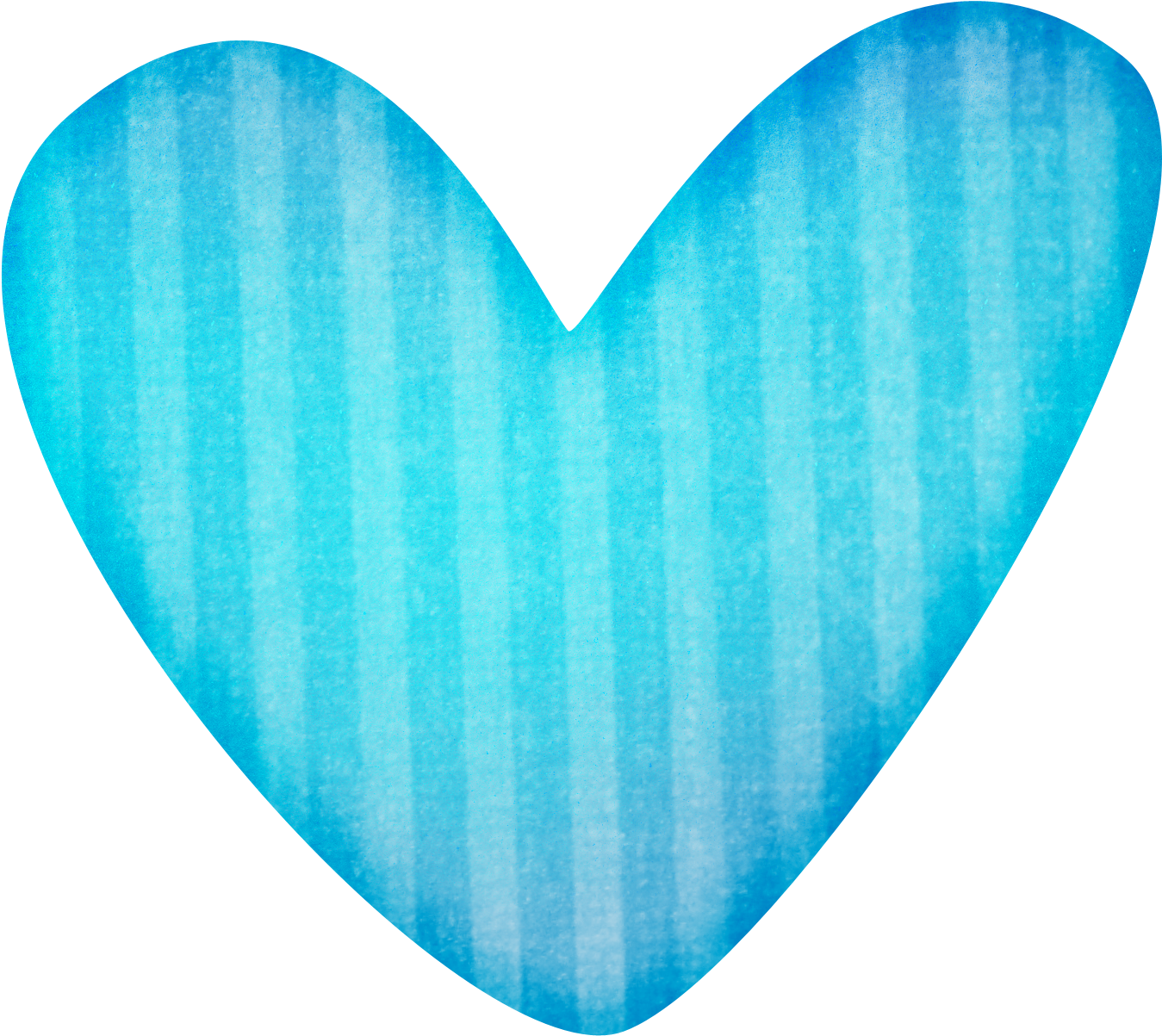 More Heart Clipart - Clip Art Blue Heart (1376x1245), Png Download