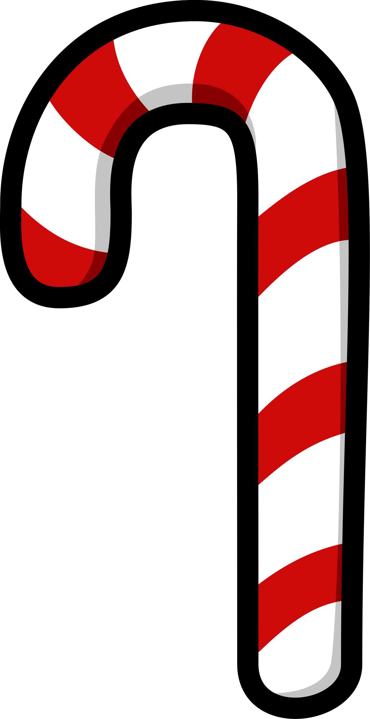 Christmas Candy Png Image - Candy Cane Clipart (1236x2400), Png Download