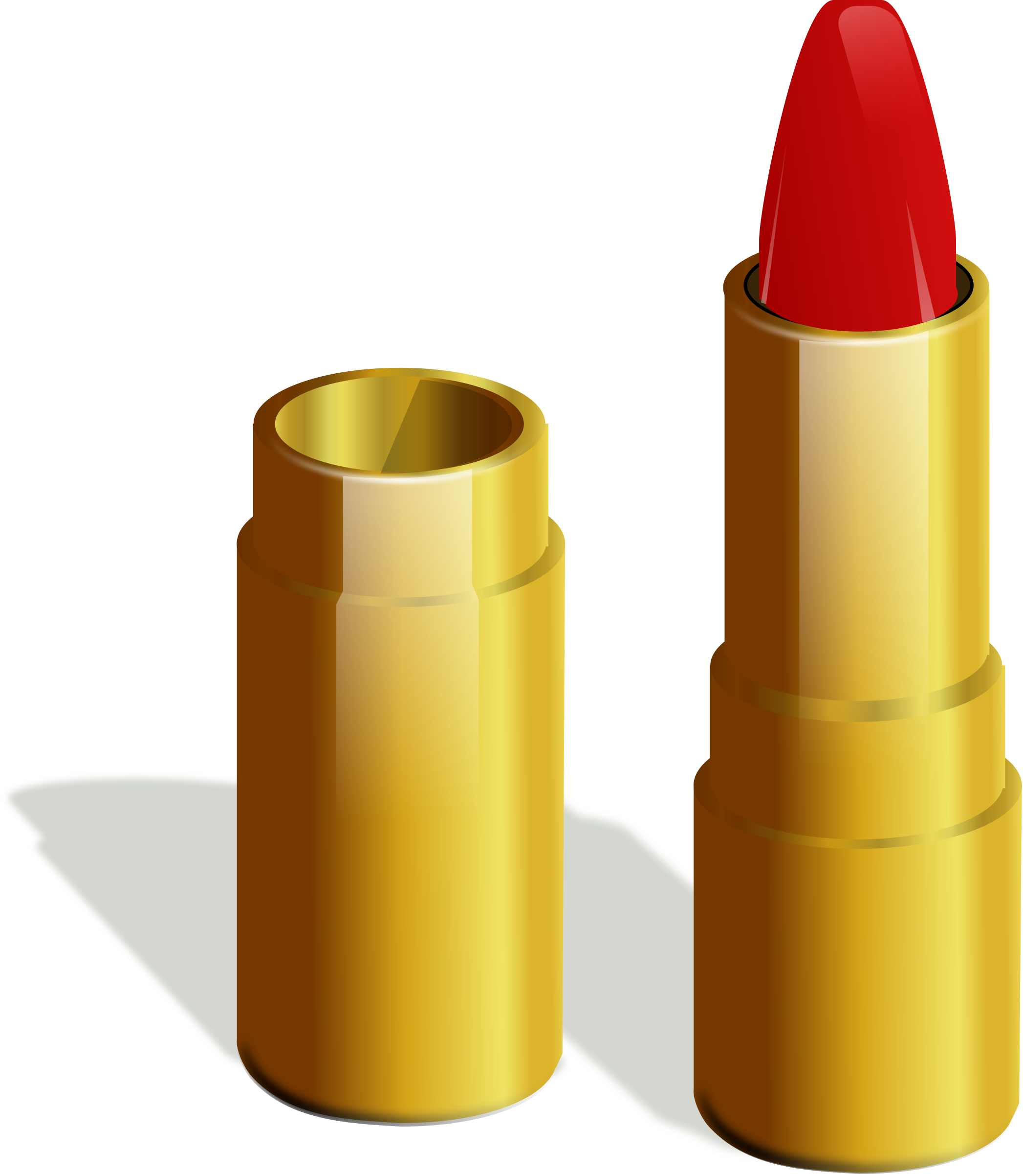 Lipstick Clipart Yellow - Holes Kissin Kate Barlow Lipstick (2093x2400), Png Download