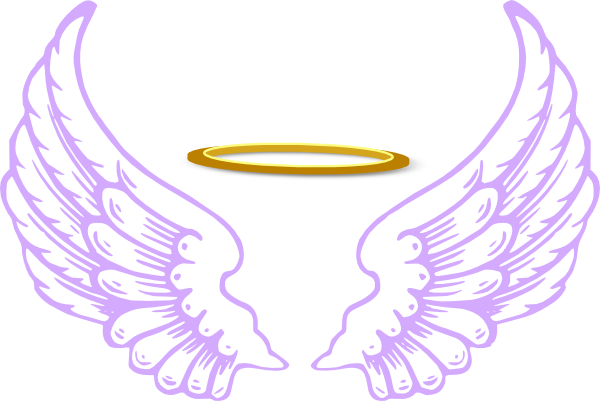 Halo Transparent Angel Wing - Angel Wings Clip Art (600x401), Png Download