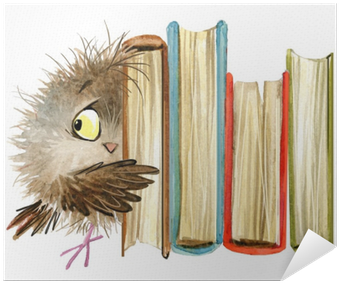 Watercolor Fschool Books Illustration Poster • Pixers® - Watercolor Painting (400x400), Png Download