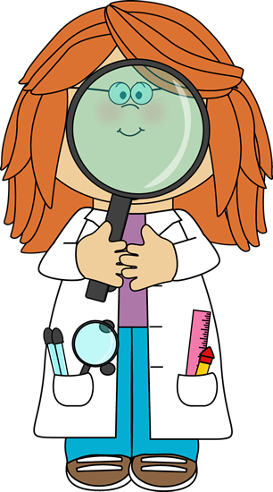 Kid And Giant Magnifying Glass Education Pinterest - Kid Scientist Clipart (306x550), Png Download
