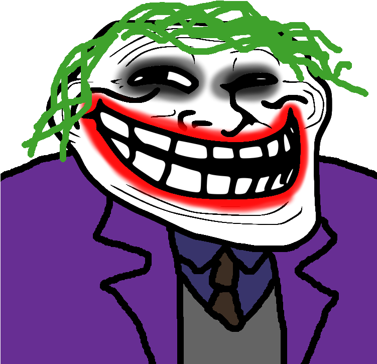 100kib, 750x750, Joker Trollface - One Line Urdu Joke (750x750), Png Download
