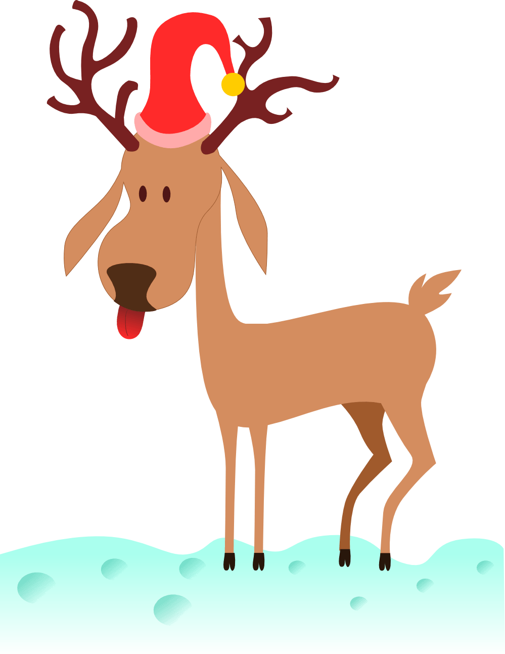 Christmas - Reindeer Clip Art (333x431), Png Download