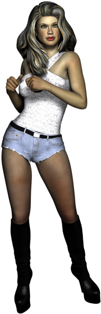 Standing Woman (500x650), Png Download