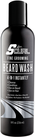 956-pc - S Curl Beard Oil (500x500), Png Download