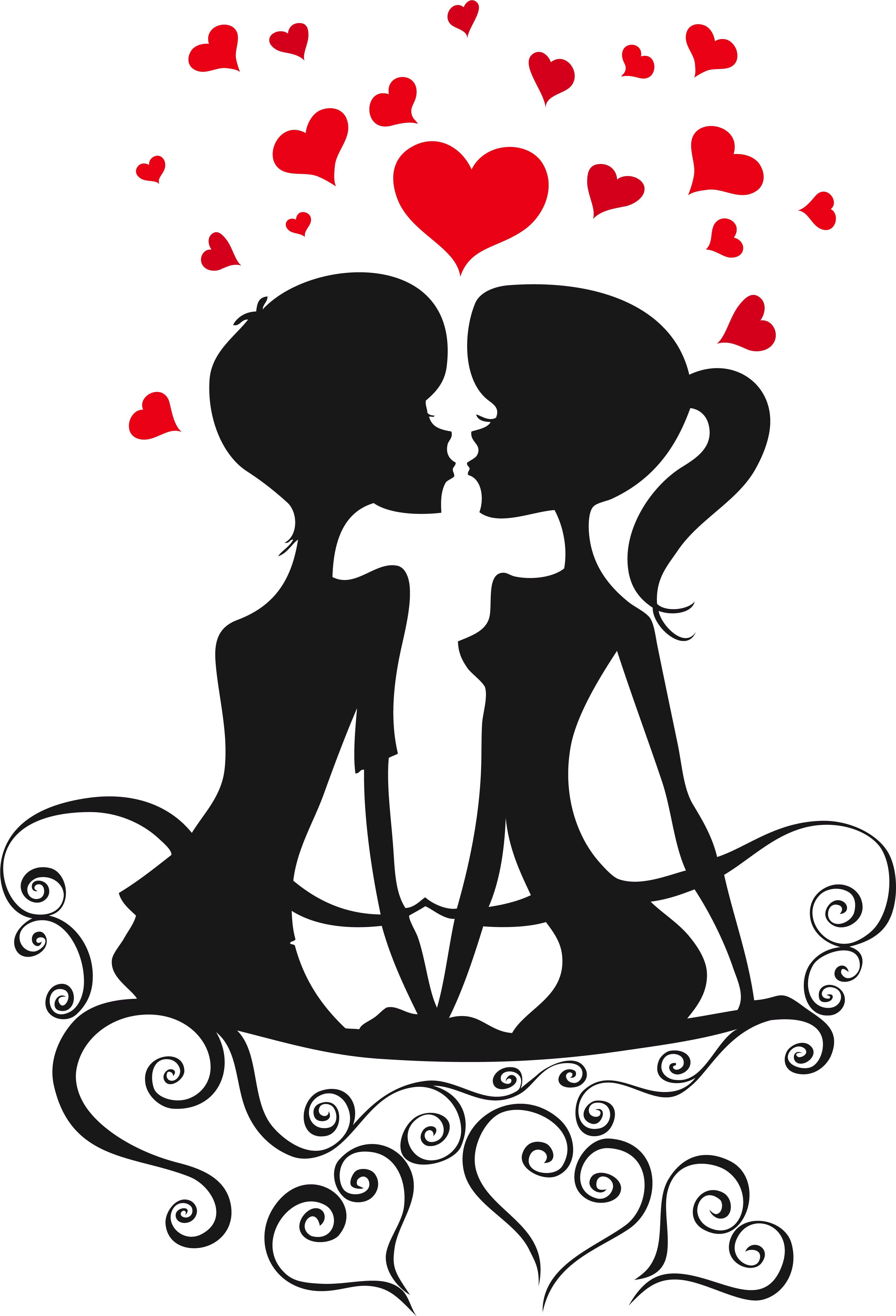 Couples - Couple In Love Clipart (545x800), Png Download