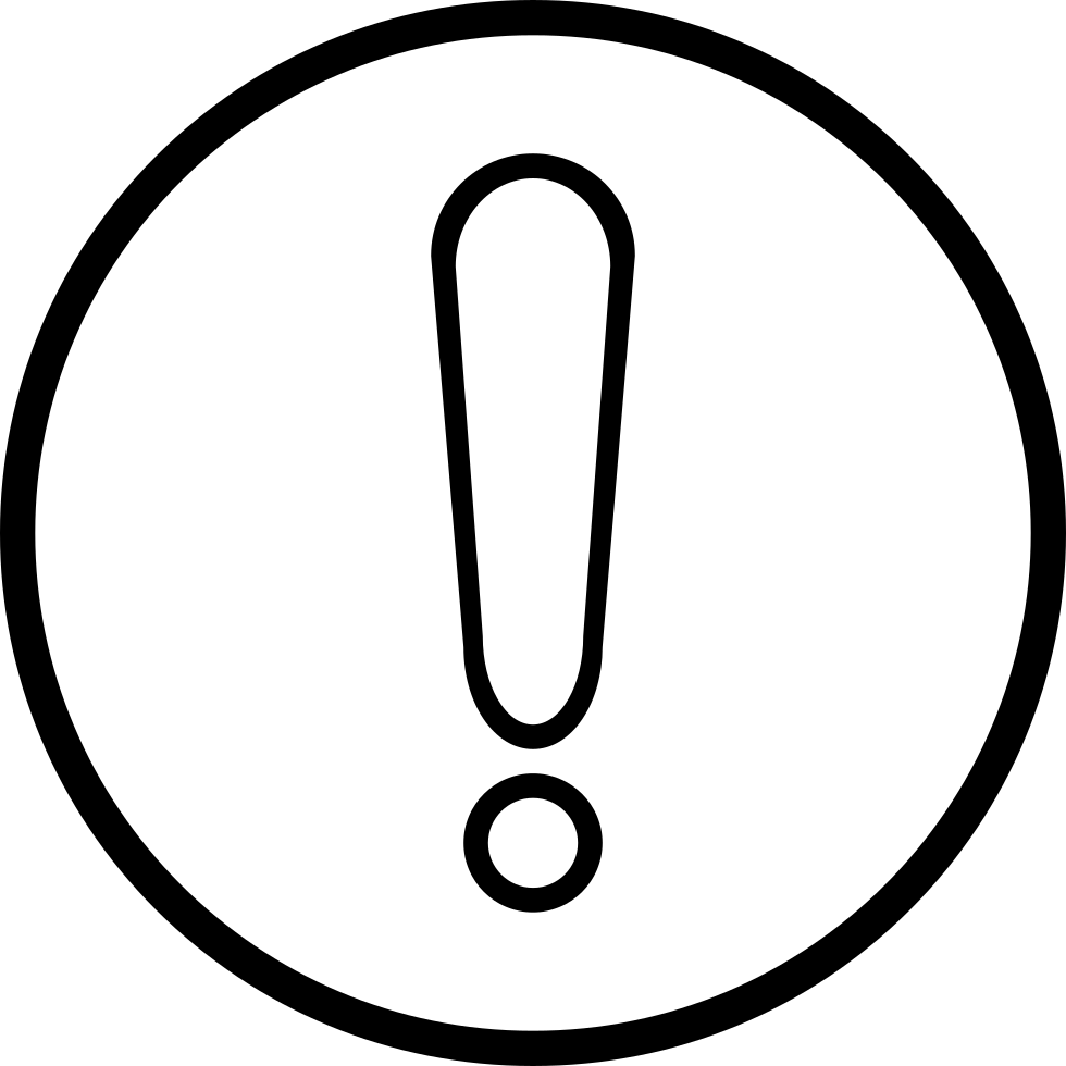 Exclamation Mark - - Exclamation Mark Line Icon (980x980), Png Download