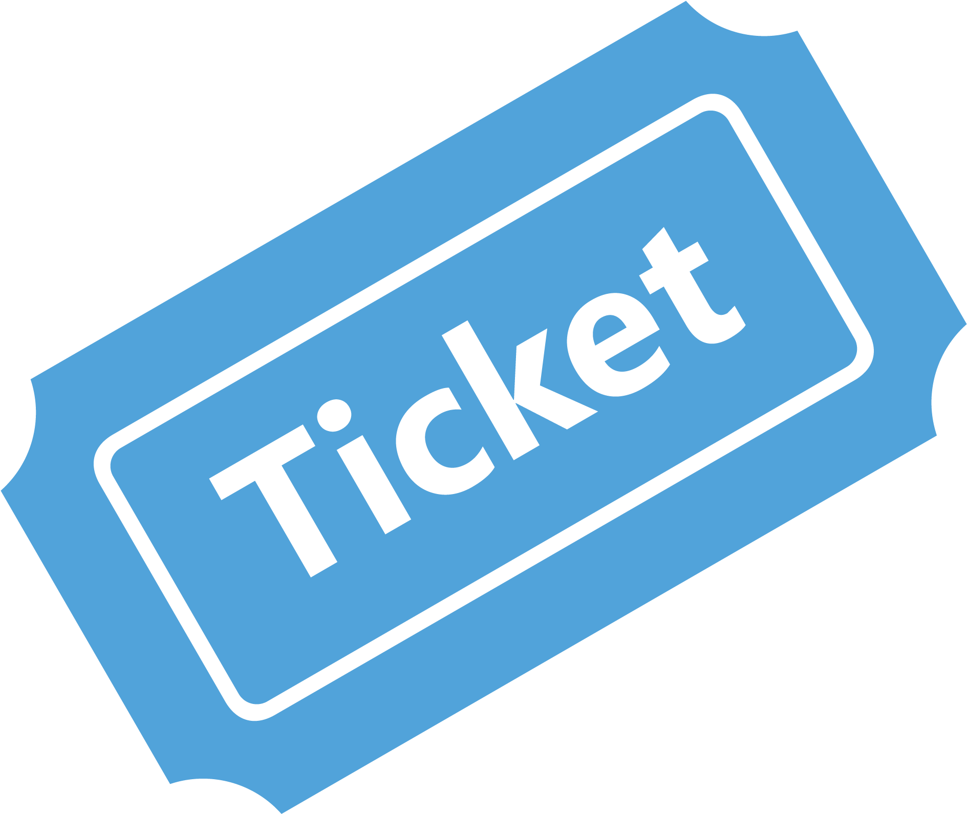Blue Ticket Png Svg Black And White Library - Graphic Design (2500x1667), Png Download