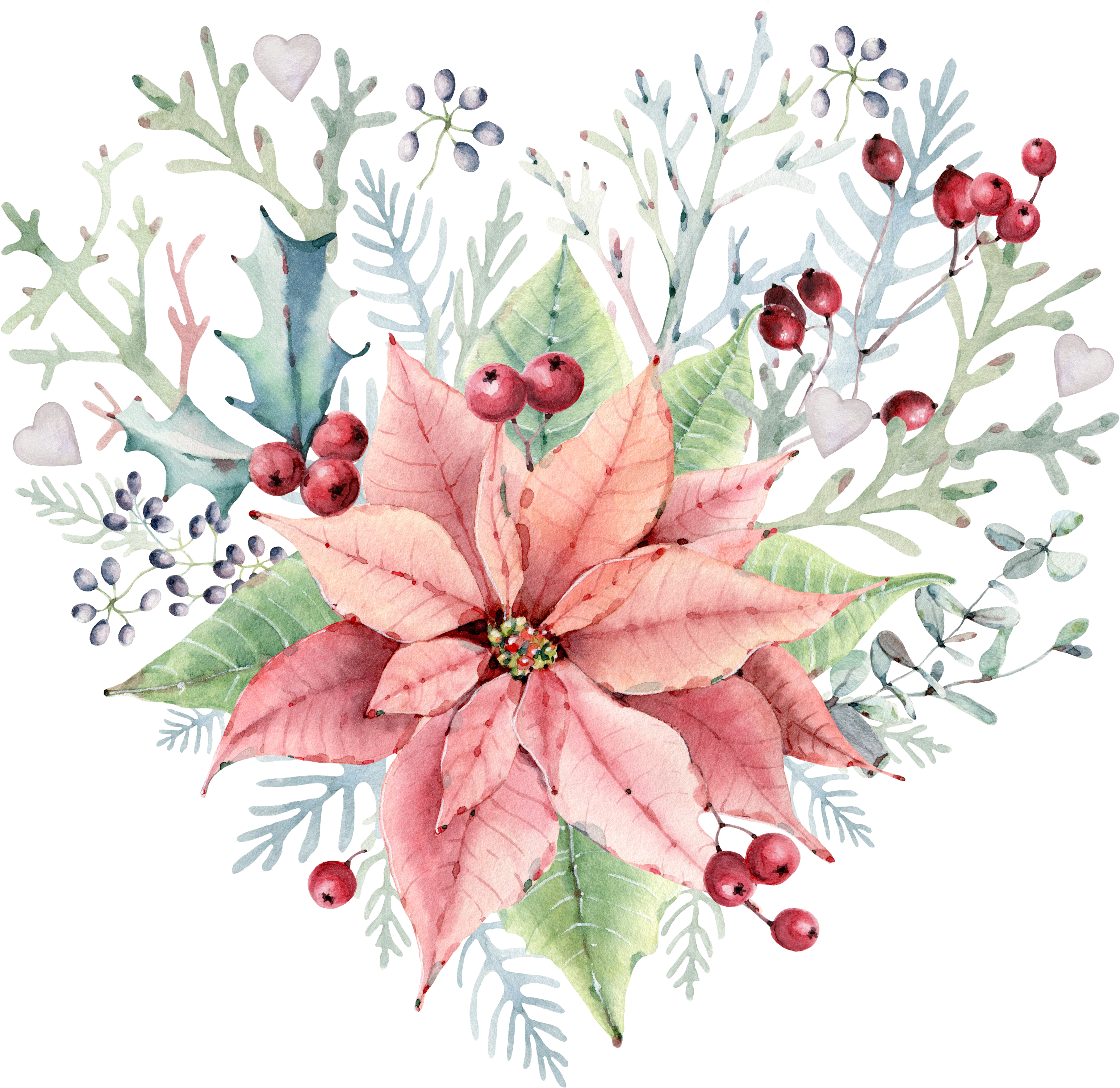 3 - Orita Paper #46 12 X 12" Holly Jolly Amelie (4000x4000), Png Download
