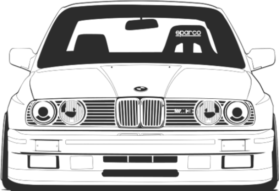 Clip Transparent Collection Of E High Quality Free - Don T Touch My E30 (551x377), Png Download