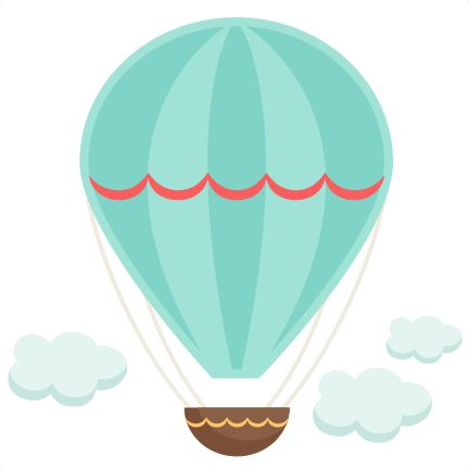 Vintage Hot Air Balloon Svg Cutting File For Scrapbooking - Hot Air Balloon Cute Clipart (432x432), Png Download