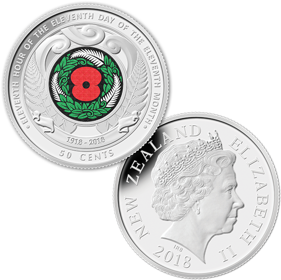 View Large Image - Armistice Day Coin 2018 (600x601), Png Download