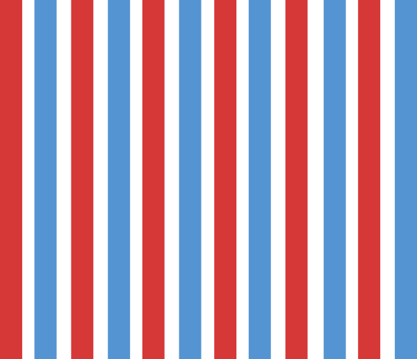Vertical Stripes Clip Art At Clker Com - Red White Blue Vertical Stripe (600x517), Png Download