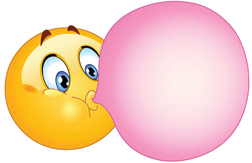 Chewing Gum Transparent Image - Bubble Gum Clipart (500x350), Png Download
