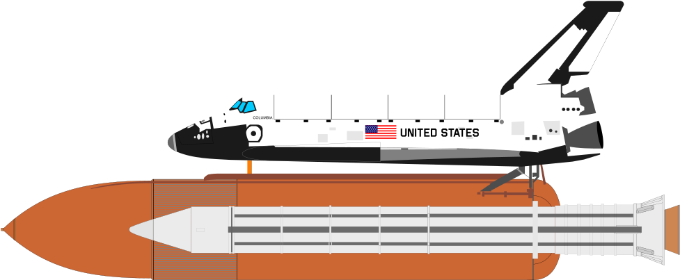 Space Shuttle - Space Shuttle Vector Png (1000x773), Png Download