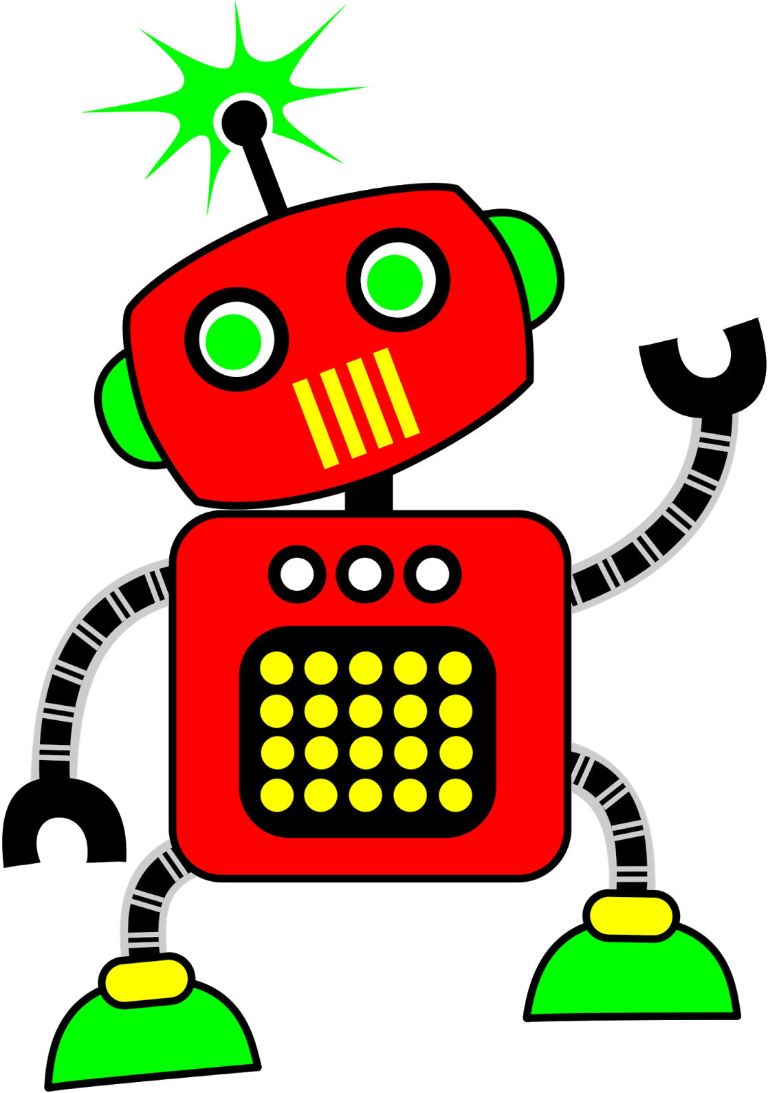 Clip Art - Robots Clip Art (1138x1600), Png Download