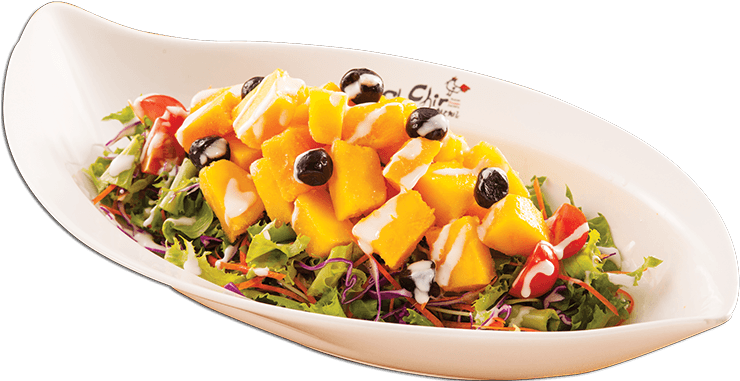 Ricotta Cheese Salad - Chir Chir Mango Salad (848x380), Png Download