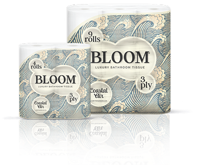 4 & 9 Roll Luxury Super Soft Unfragranced White Tissue - Cash (411x342), Png Download