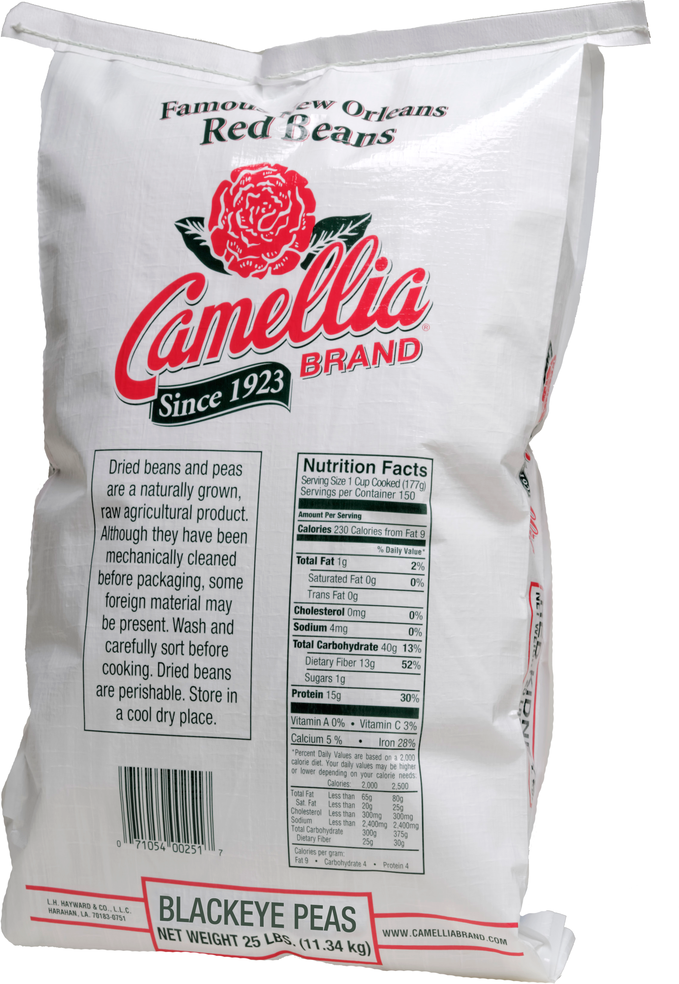 Cb 25lb Back Blackeyes - Camellias Lima Beans, Large - 16 Oz Bag (2483x3625), Png Download