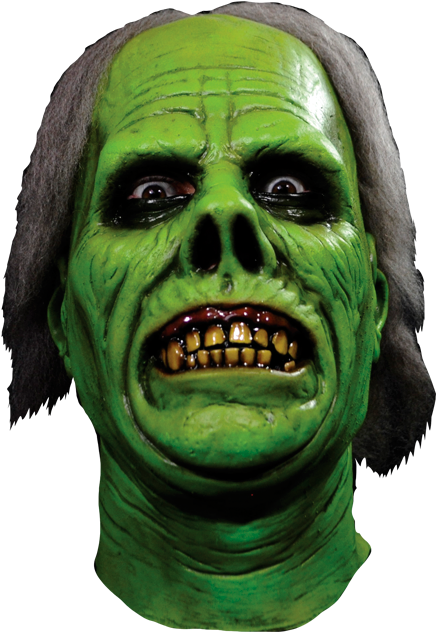 Green Halloween Mask (436x639), Png Download