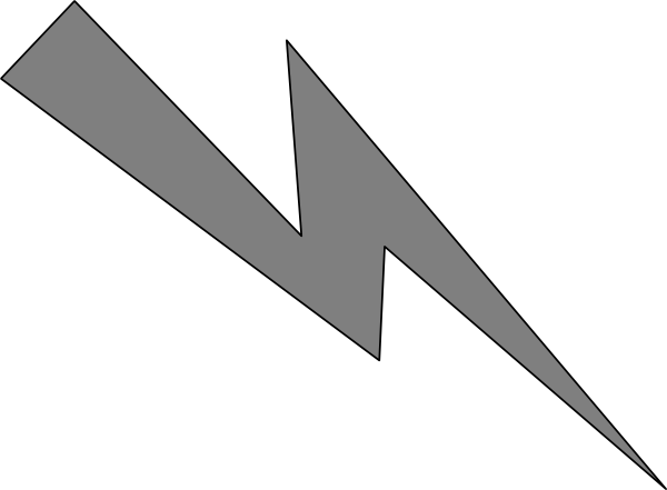 How To Set Use Grey Lightning Clipart (600x441), Png Download