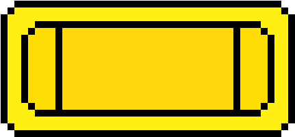 Golden Ticket Without Text - Blank Pixel Speech Bubble Png (490x270), Png Download