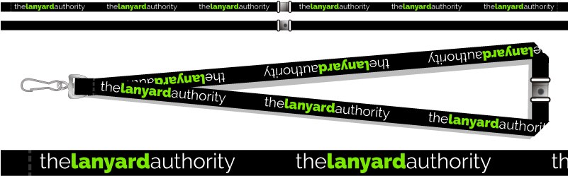 Description Of A Neck Lanyard - Id Lace Design (800x271), Png Download