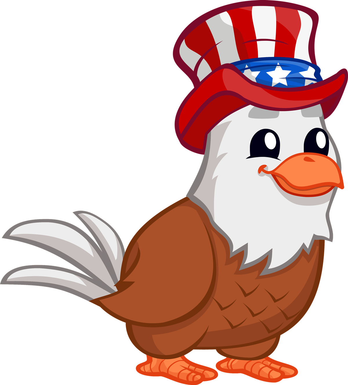 28 Collection Of Patriotic Eagle Clipart - Cute Patriotic Clip Art (1200x1326), Png Download