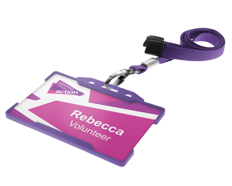 Lanyard Name Badges & Holder - Id Card Holder (750x750), Png Download