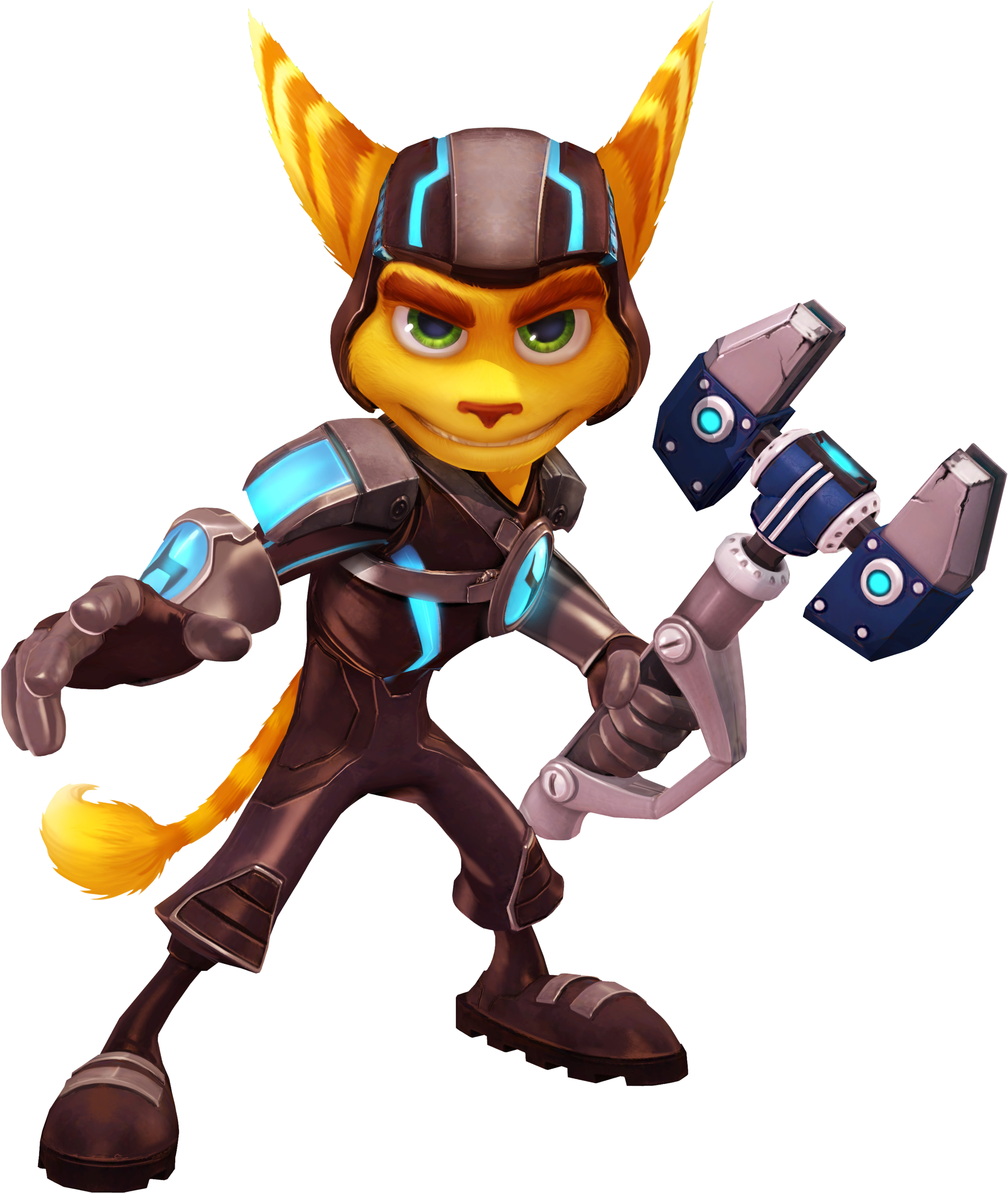 Ratchet - Sony Ratchet & Clank: A Crack In Time (530x599), Png Download