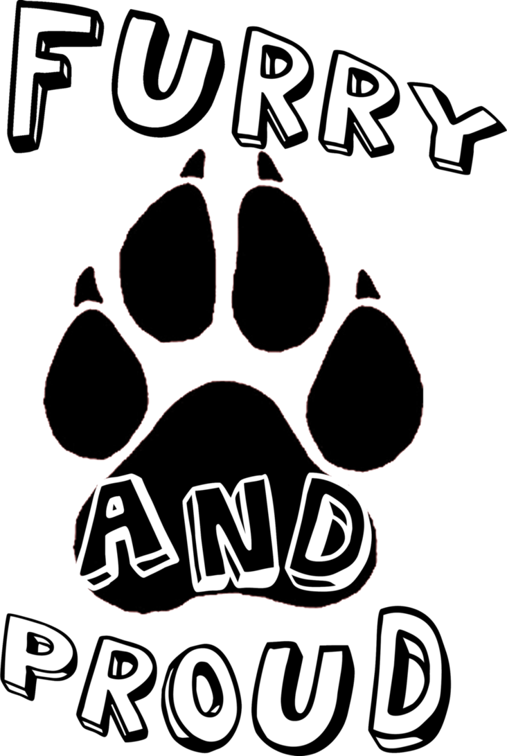 Furry And Proud By Slatedire-d37kzpj - Furry And Proud (732x1091), Png Download