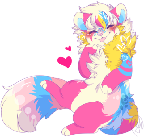 I Had A Lot Of Fun With This Fluffy Baby And With The - Cartoon (500x450), Png Download