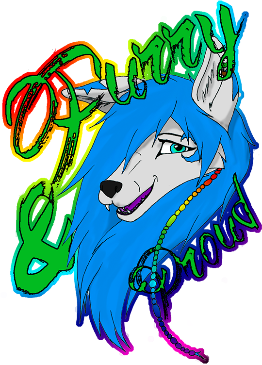 Furry And Proud - Cartoon (628x800), Png Download