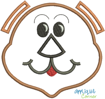 Lion Ribbon Ears Applique Design - Design (450x450), Png Download