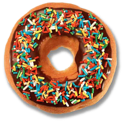Doughnut Clipart Transparent Background - Doughnut (440x450), Png Download