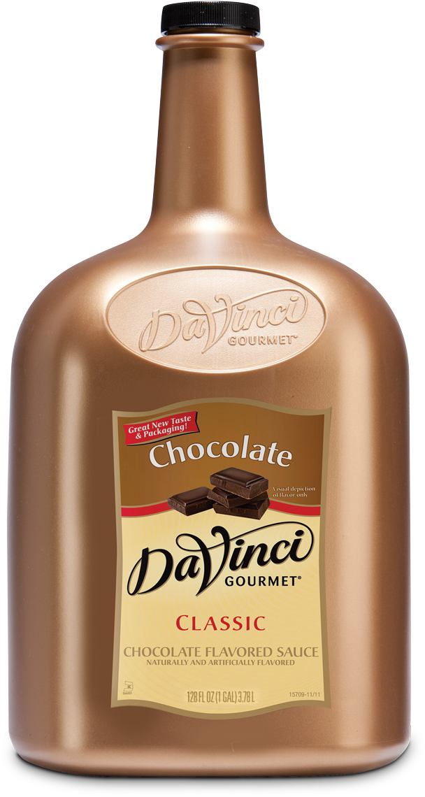 4073738406401n Chocolate 128oz 4073738406401n Chocolate - Davinci Gourmet 1/2 Gallon Chocolate Flavoring Sauce (1200x1200), Png Download