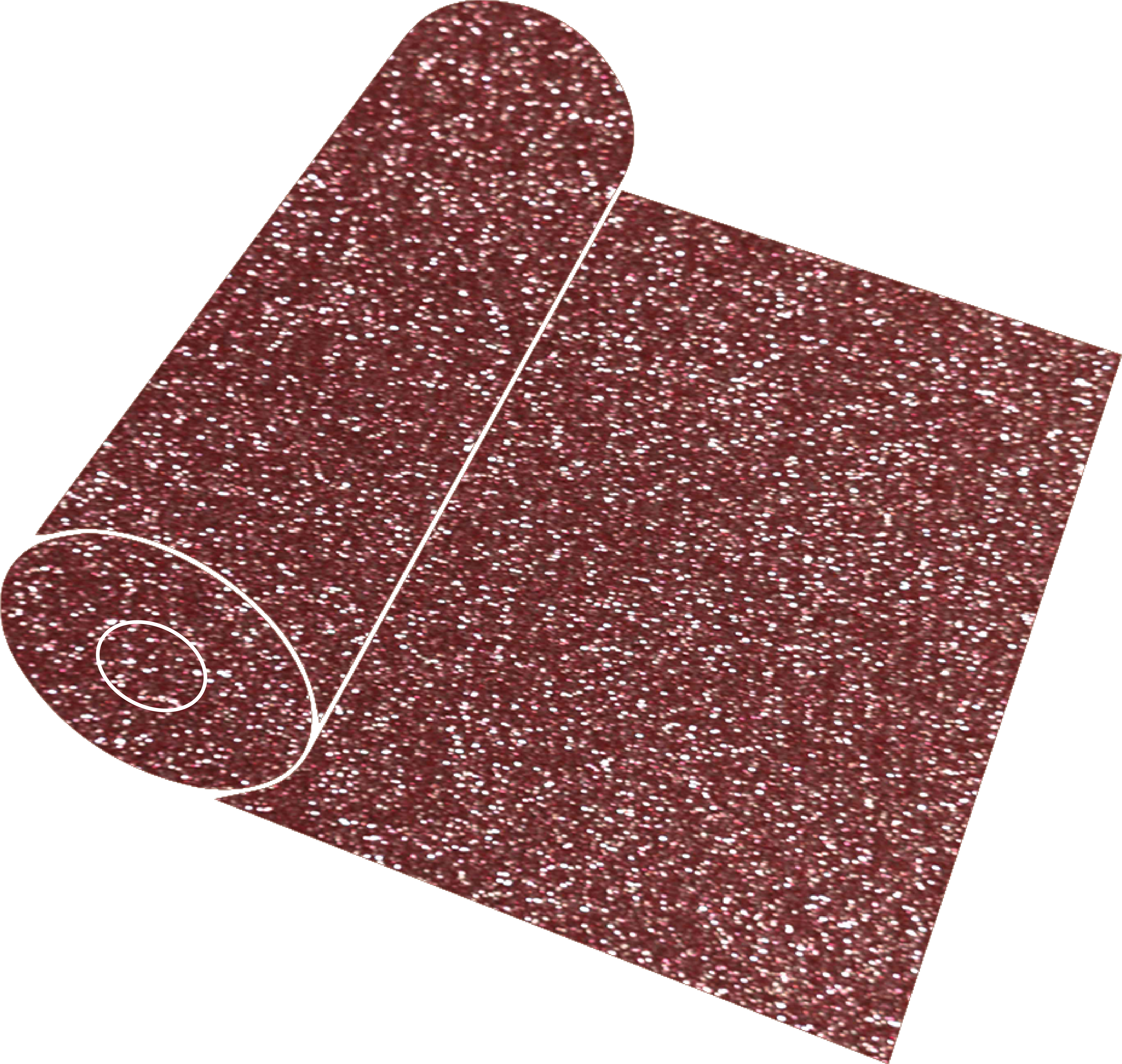 20" Rose Gold Glitter Roll - Gold (3864x3684), Png Download