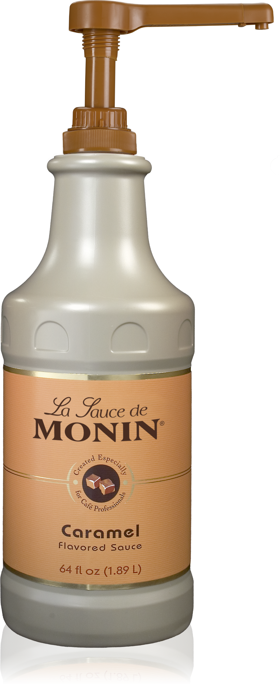 64 Oz Caramel Sauce - Salted Caramel Sauce Monin (973x2380), Png Download