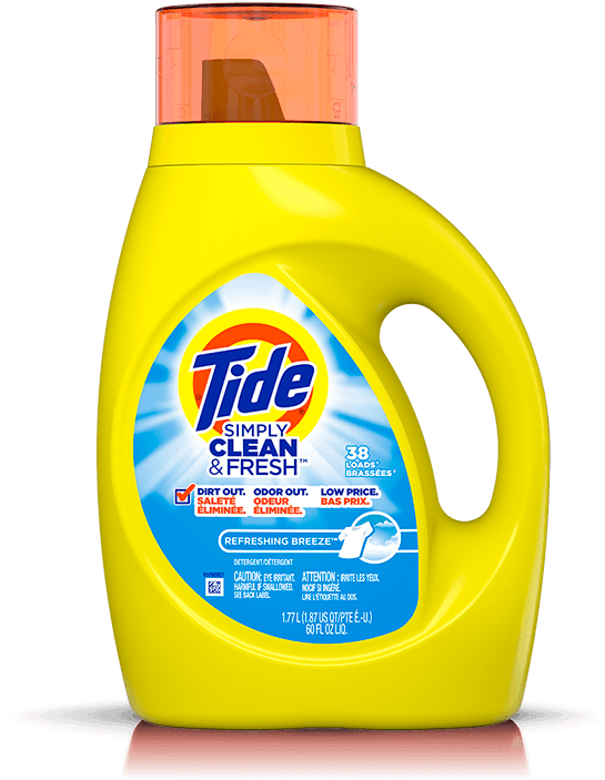 Tide Simply Clean And Fresh Liquid Laundry Detergent - Tide Simply (1200x788), Png Download