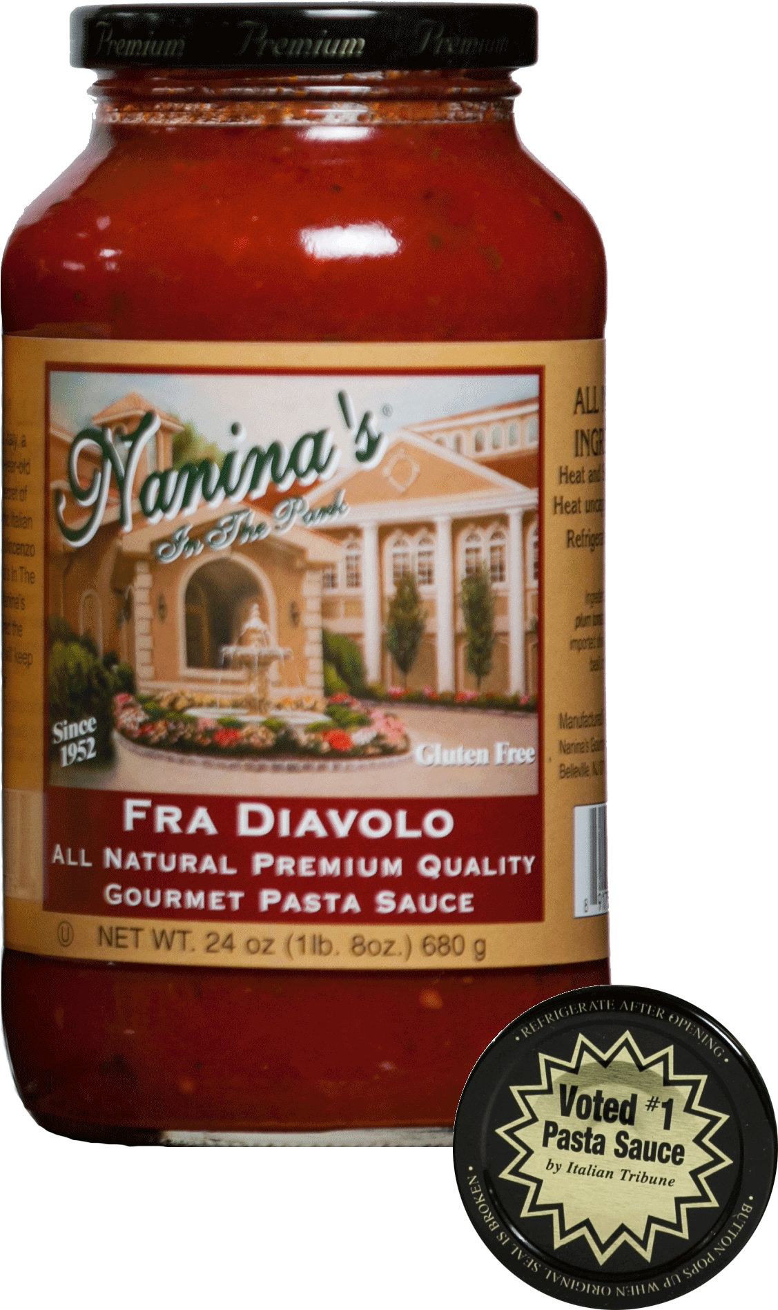 Fra Diavolo Sauces - Naninas Vodka Sauce - 26 Oz (2000x2000), Png Download