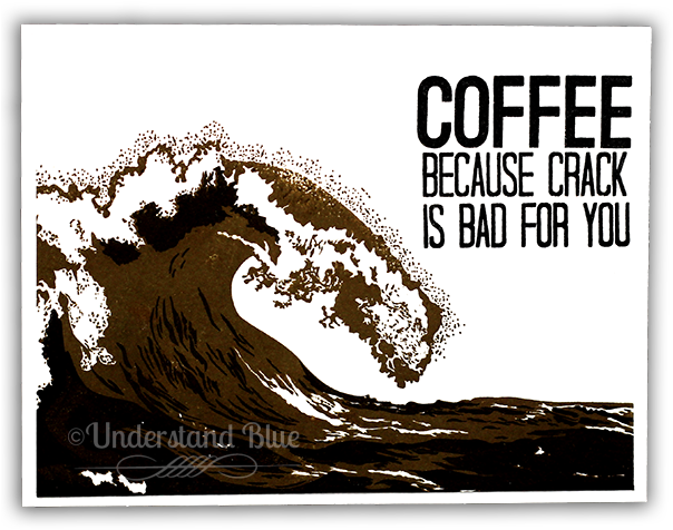 What Can I Say It Inspired My Card Today - Wave (650x509), Png Download